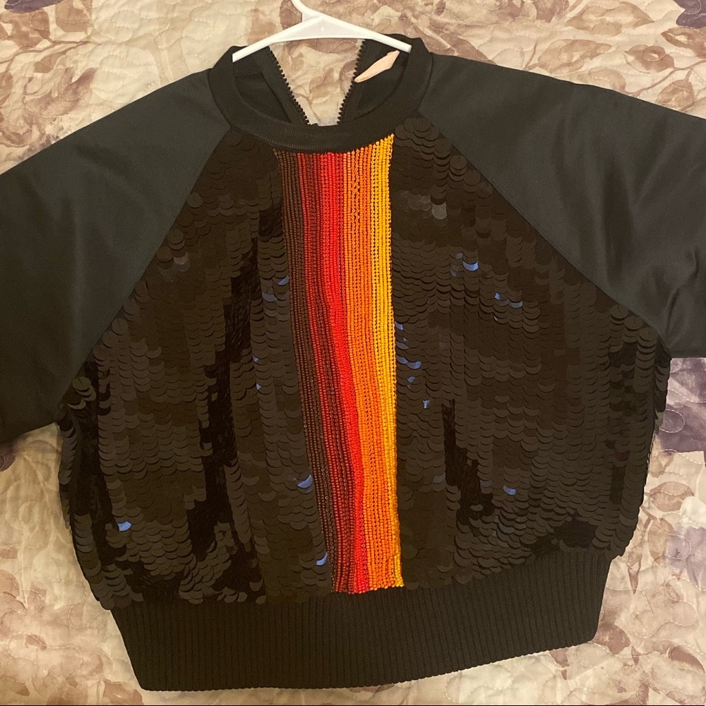 NO KA OI yoga & life sequin sweatshirt